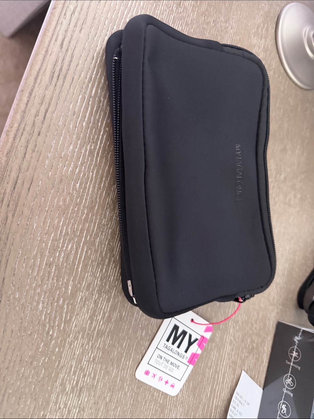 Black Travel Cosmetic Pouch